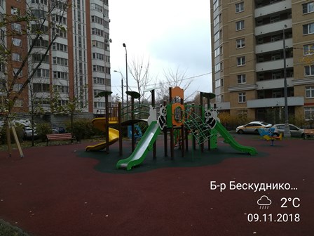 г. Москва, б-р. Бескудниковский, д. 58, к. 1-придомовая территория