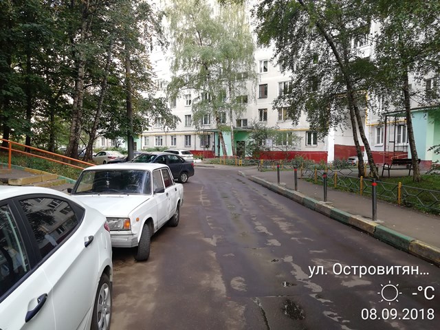 г. Москва, ул. Островитянова, д. 41, к. 1-придомовая территория