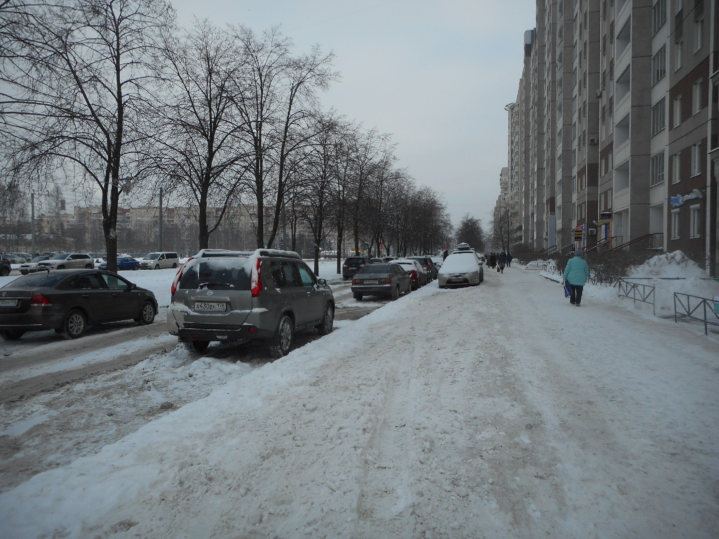 г. Санкт-Петербург, пр-кт. Ветеранов, д. 130-придомовая территория