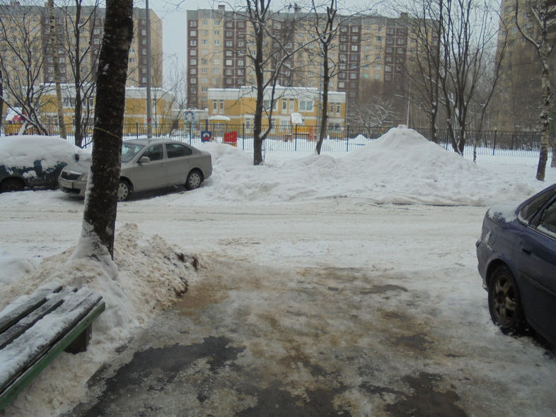 г. Санкт-Петербург, ул. Кржижановского, д. 5, к. 4-придомовая территория