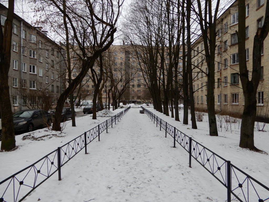 г. Санкт-Петербург, п. Понтонный, ул. Южная, д. 23-придомовая территория