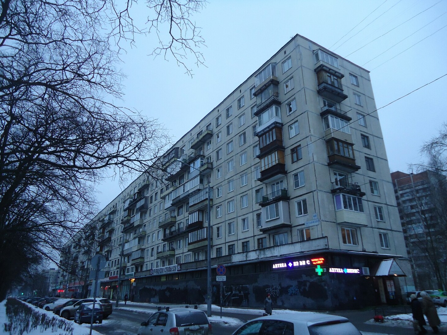 г. Санкт-Петербург, пр-кт. Светлановский, д. 60, к. 1-фасад здания