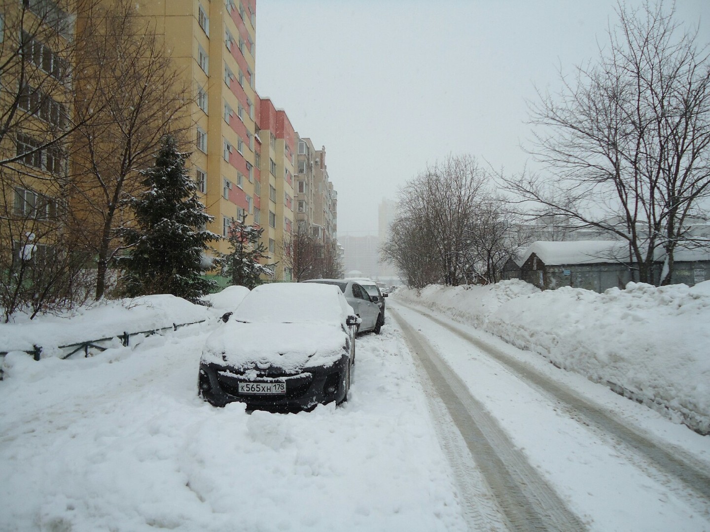 г. Санкт-Петербург, б-р. Сиреневый, д. 23, к. 1-придомовая территория