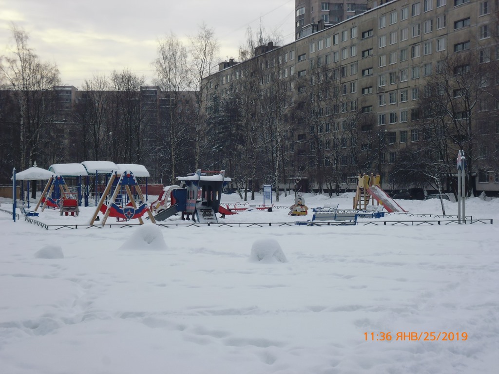 г. Санкт-Петербург, пр-кт. Товарищеский, д. 22, к. 1-придомовая территория