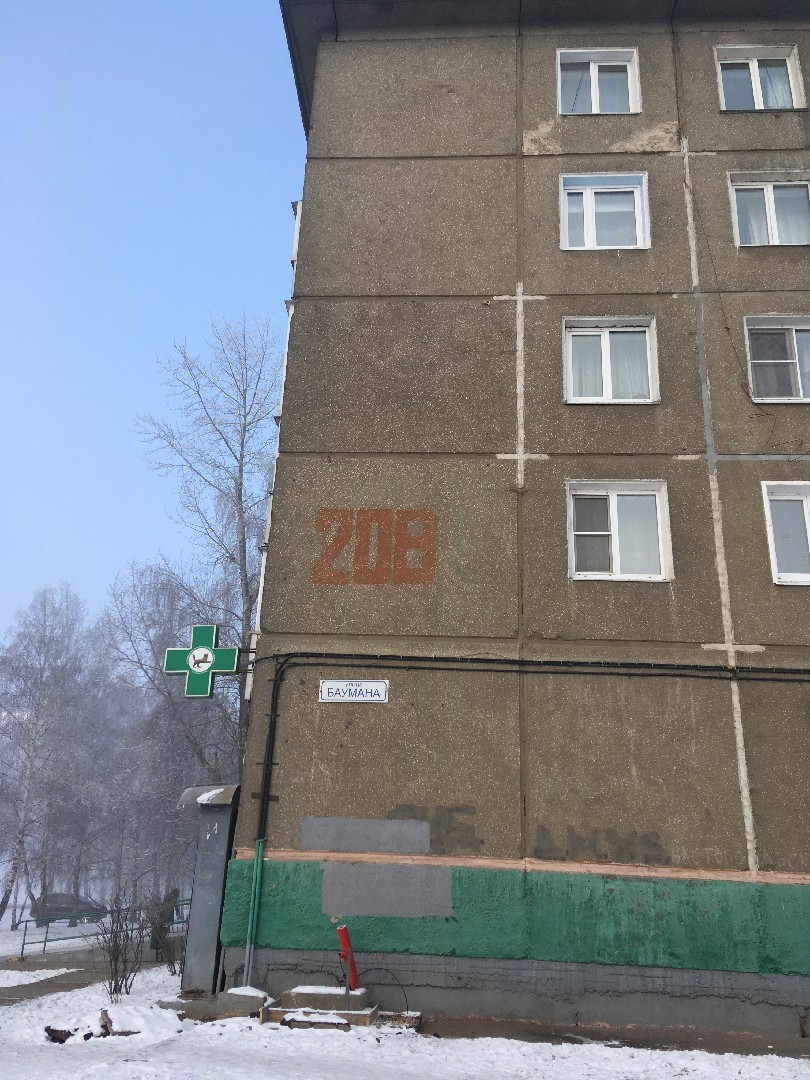обл. Иркутская, г. Иркутск, ул. Баумана, д. 208-фасад здания