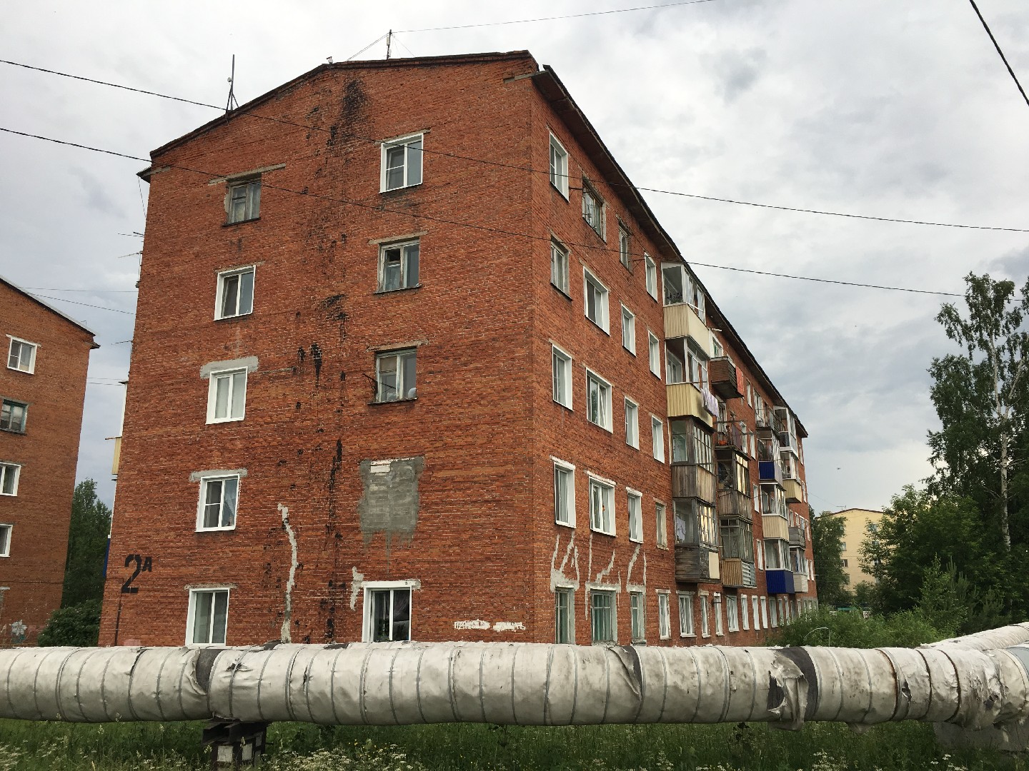 обл. Кемеровская, г. Анжеро-Судженск, ул. Лазо, д. 2а-фасад здания