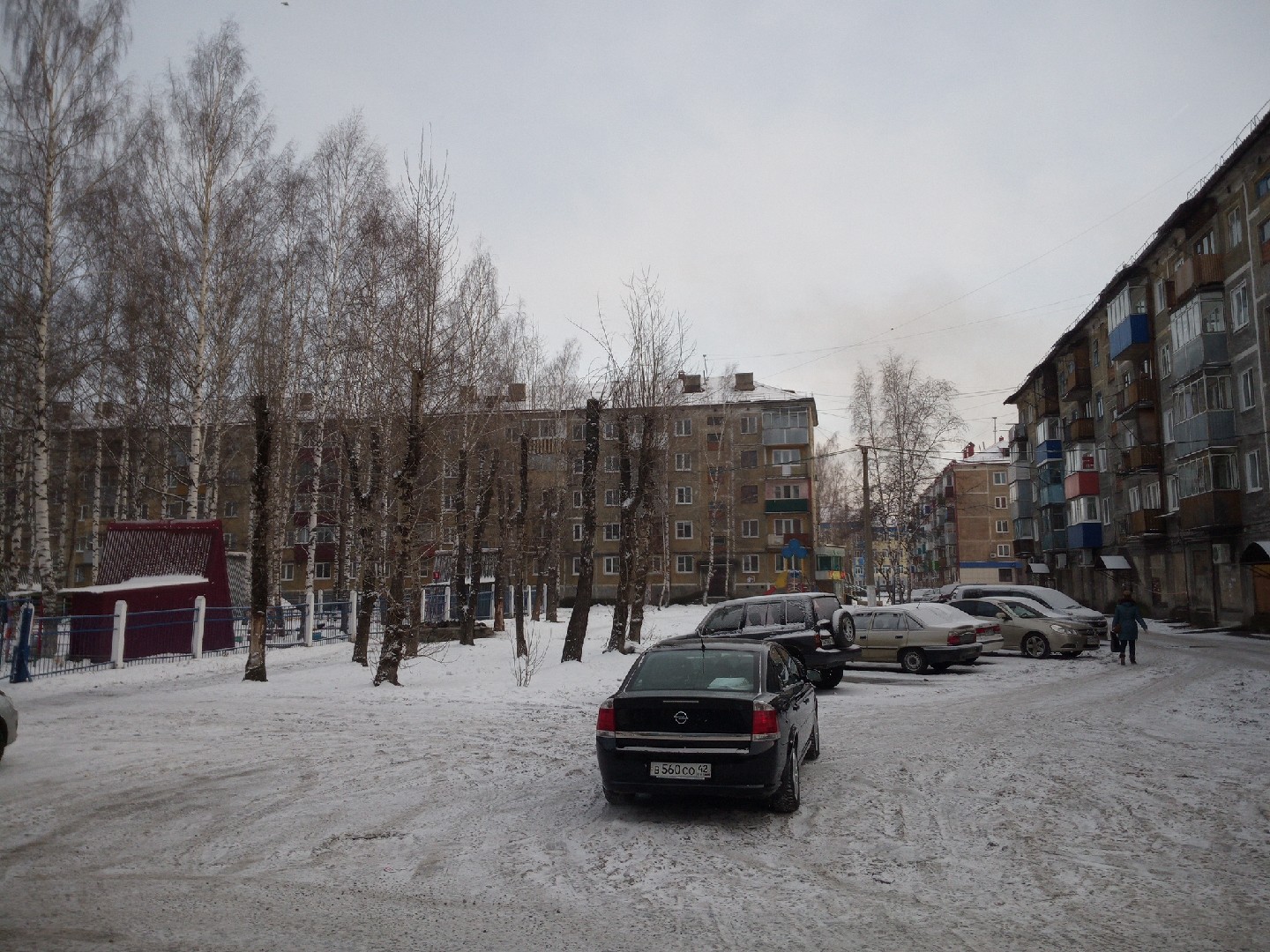 обл. Кемеровская, г. Междуреченск, пр-кт. Строителей, д. 19-придомовая территория