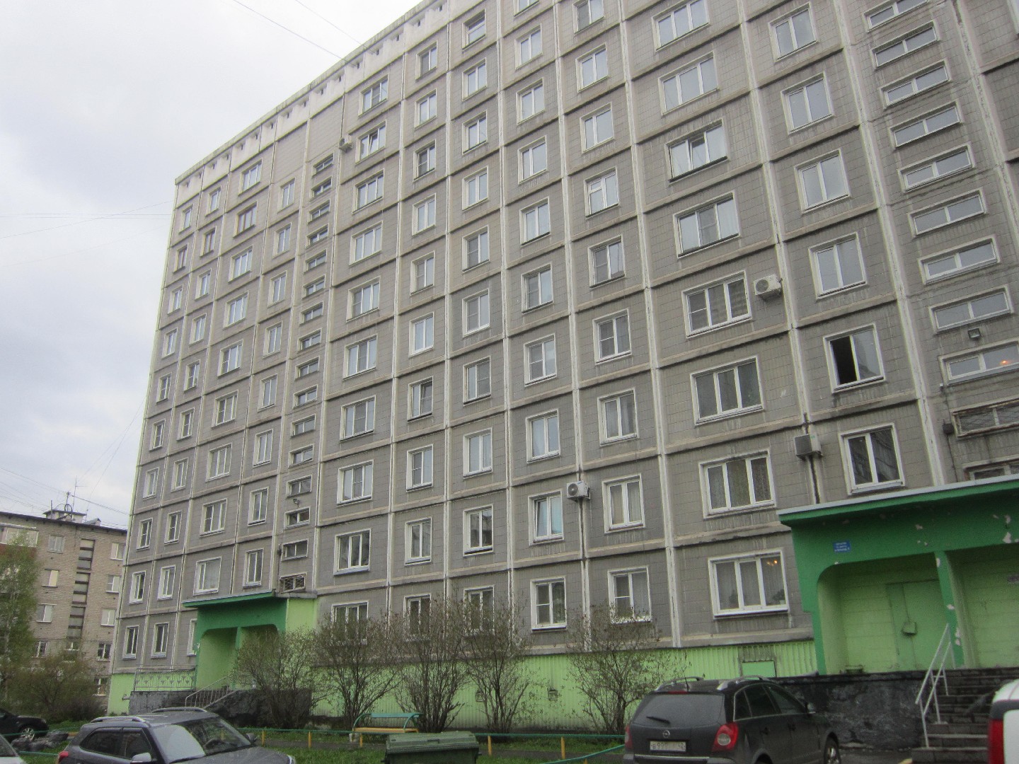 обл. Кемеровская, г. Новокузнецк, ул. Батюшкова, д. 16-фасад здания