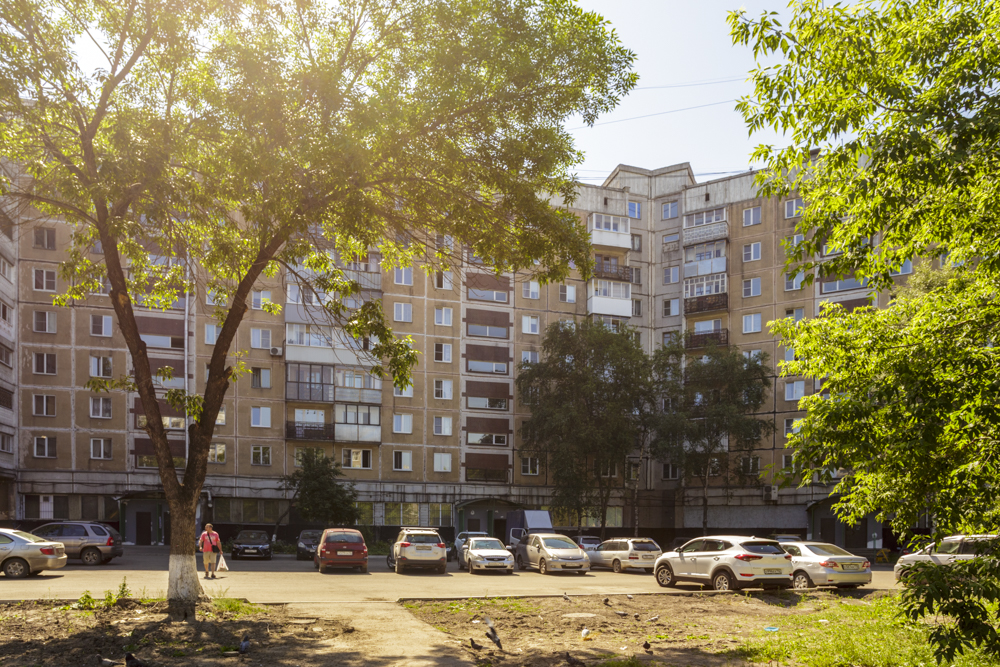 обл. Кемеровская, г. Новокузнецк, ул. Кирова, д. 97-фасад здания