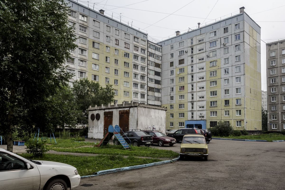 обл. Кемеровская, г. Новокузнецк, ул. Новобайдаевская, д. 5-фасад здания