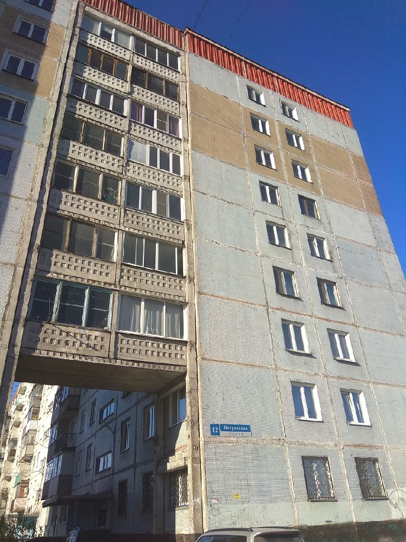 обл. Кемеровская, г. Новокузнецк, ул. Ноградская, д. 12-фасад здания
