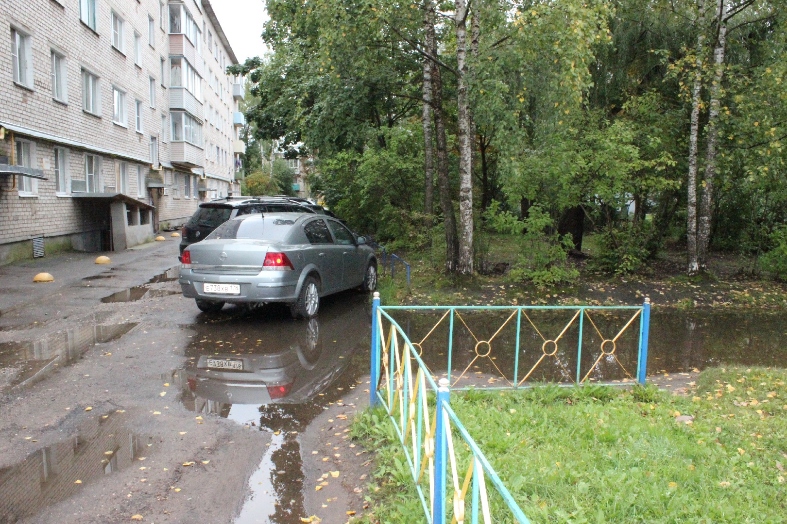 обл. Новгородская, р-н. Старорусский, г. Старая Русса, ул. Энгельса, д. 22-придомовая территория