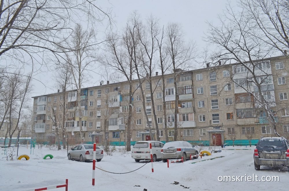 обл. Омская, г. Омск, ул. Бархатовой, д. 1б-фасад здания