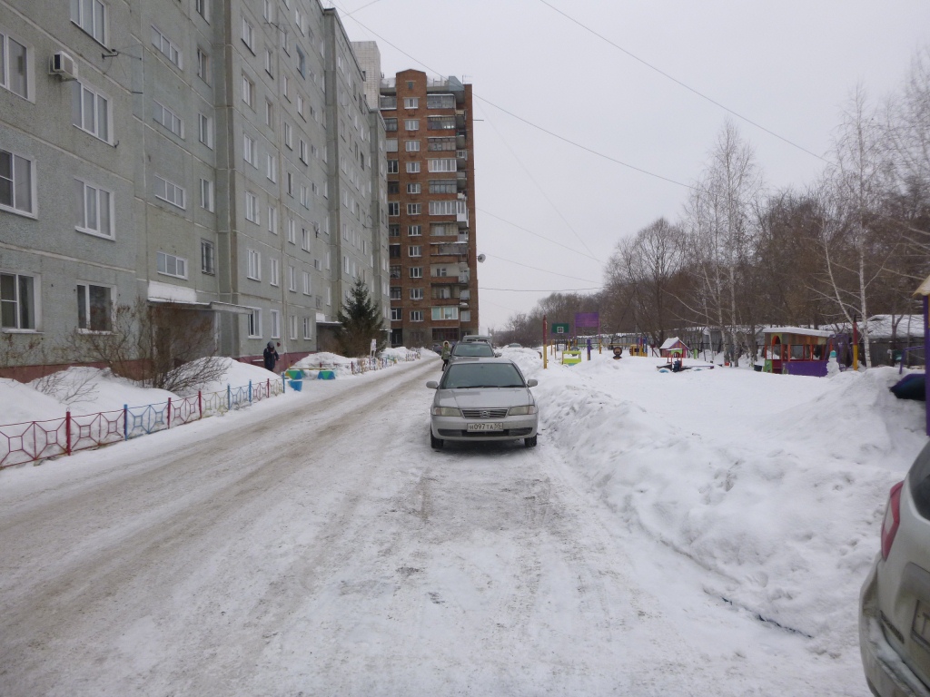 обл. Омская, г. Омск, пр-кт. Космический, д. 109-придомовая территория