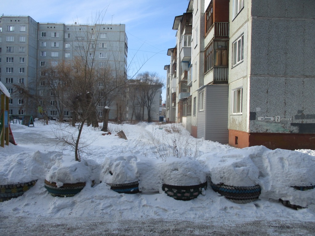 обл. Омская, г. Омск, ул. Лукашевича, д. 6-придомовая территория