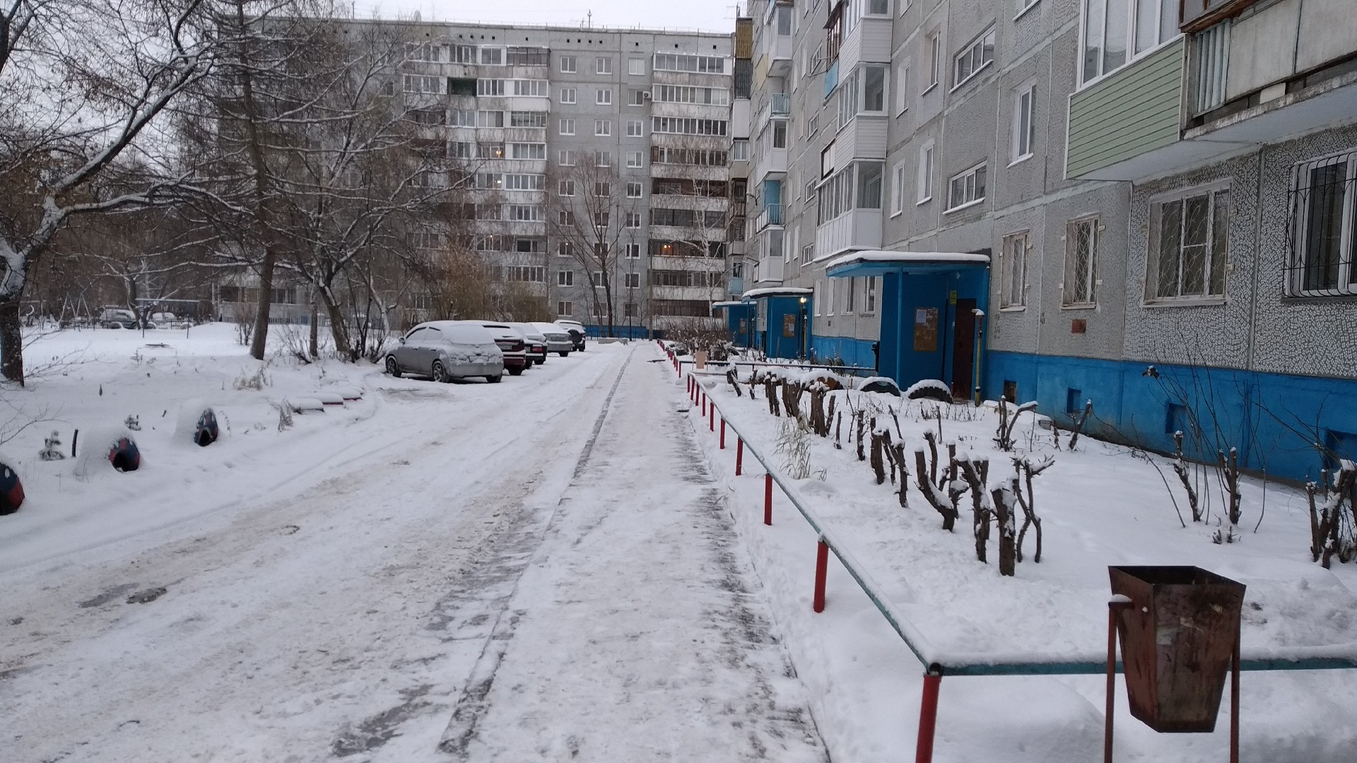 обл. Омская, г. Омск, пр-кт. Менделеева, д. 17-придомовая территория