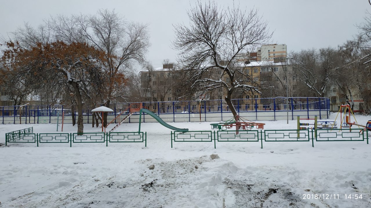 обл. Самарская, г. Самара, ул. Аэродромная, д. 12-придомовая территория