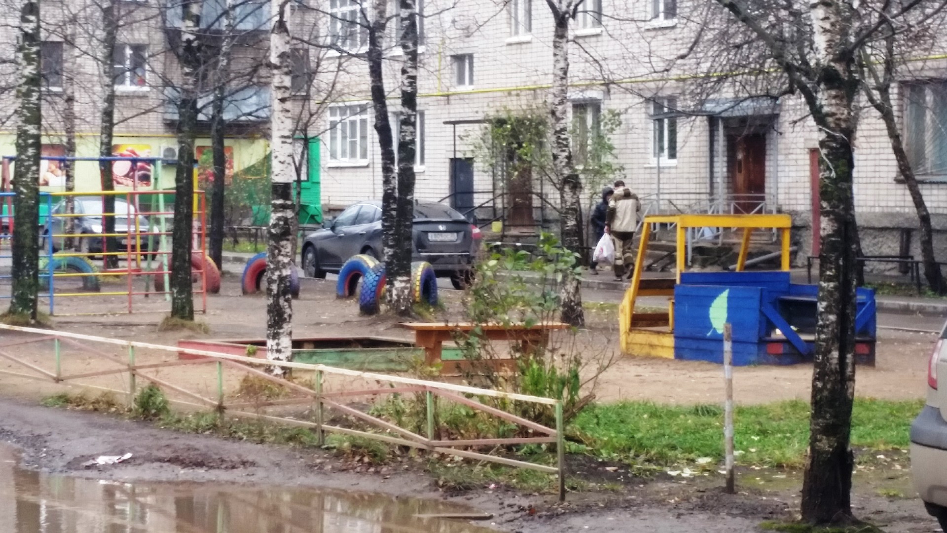 обл. Вологодская, г. Вологда, ул. Преображенского, д. 45а-придомовая территория